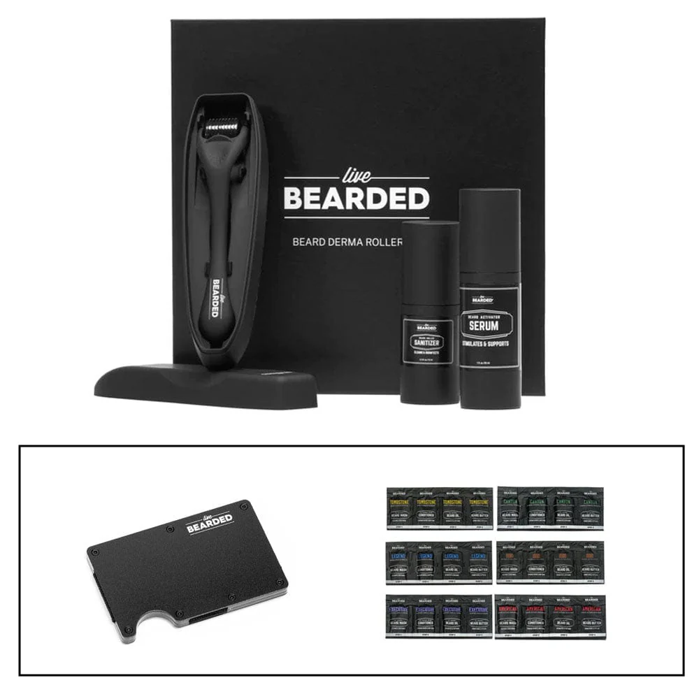 Derma Roller Growth Kit: Wallet, Sample